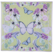 Шелковый платок от Вячеслава Зайцева с бабочками
