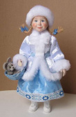 Девочка Снегурочка, авторская кукла ручной работы