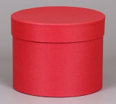 Коробка подарочная, круглая, красная, 150х120