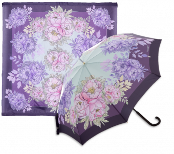 Набор: зонт и шелковый шарф от Вячеслава Зайцева